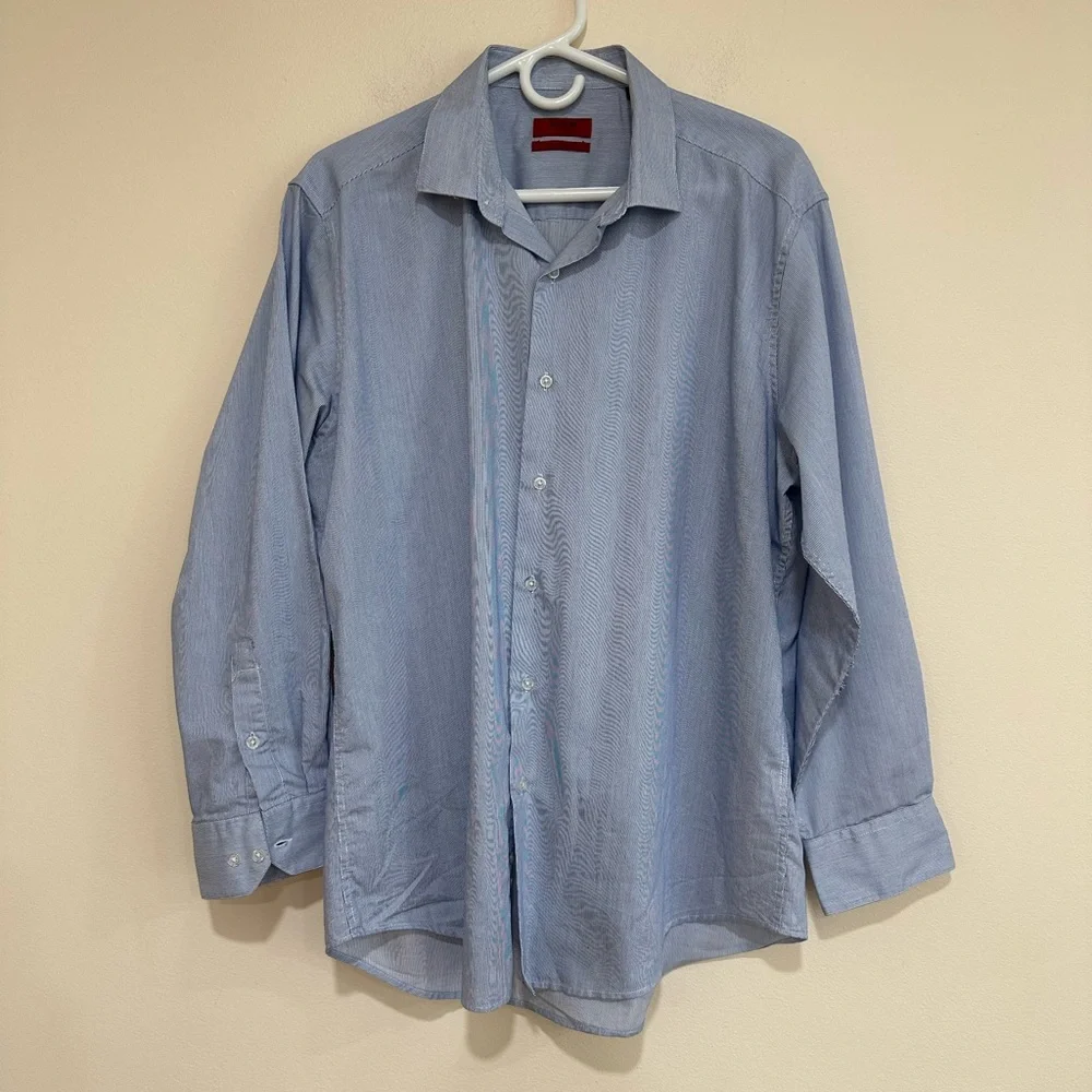Alfani men’s fitted long sleeve button up shirt. Size 18.5.